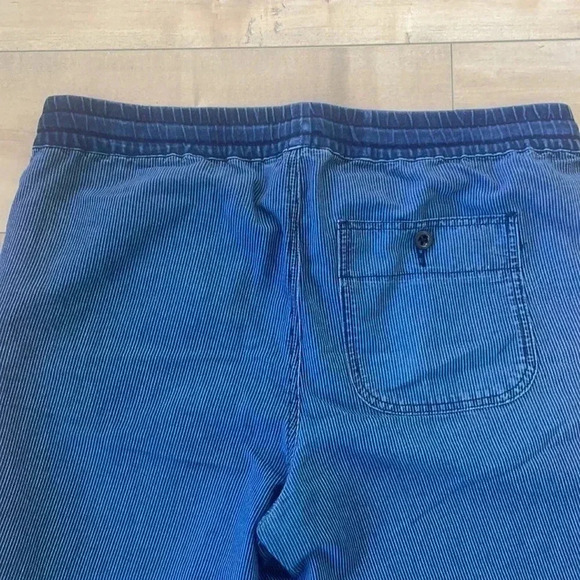 J.Crew Sideline pant in indigo-stripe chambray Sz 12 - Picture 7 of 8